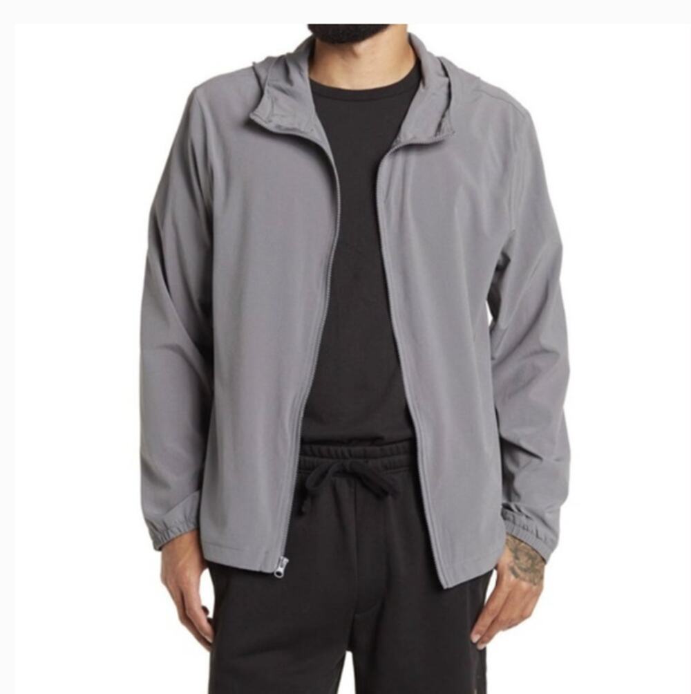 Z BY ZELLA NEW Traction Training Jacket in Grey Shade Men's M